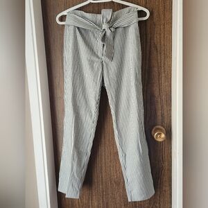 Dynamite Striped Trouser With Tie Size 0